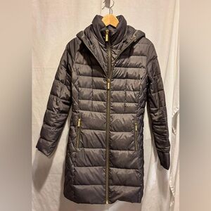 Michael Kors Women's Puffer Coat - Dark Gray Small